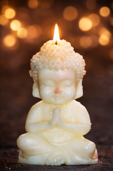 Peaceful Buddha Candle – Handmade Spiritual Decorative Candle