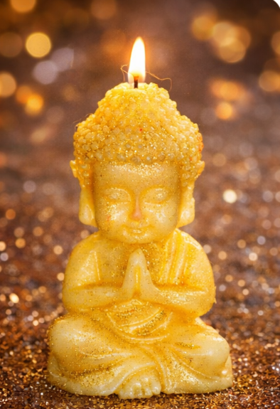 Peaceful Buddha Candle – Handmade Spiritual Decorative Candle